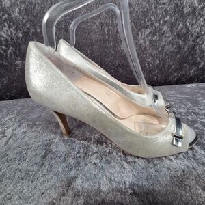 Elegant Silver Women's Heels